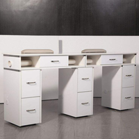 Table de manucure portable personnalisée pour salon de beauté, table de manucure pour technicien des ongles et chaise CB-M1809