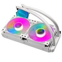 Enfriador de Cpu líquido Aio Manmu de 240mm, radiador de CPU líquido integrado, controlador PWM, Enfriador de agua con tubo de neón para PC