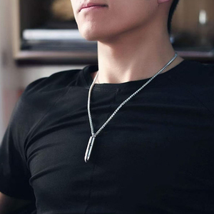 Erkekler kadınlar için Urn kolye-çapraz mermi kolye paslanmaz çelik kremasyon külleri Urn kolye kül için - Product Image 5