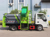 Camion de collecte des déchets alimentaires JAC 4x2, réservoir en acier inoxydable de 3,5 m³, hayon hydraulique, norme chinoise VI, prix direct usine