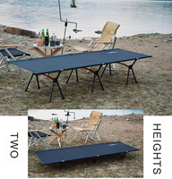 Poids léger pliable compact randonnée pliable voyage sommeil pliant en aluminium camping lits de luxe