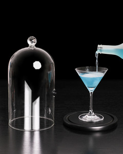 Platos de cóctel <span class=keywords><strong>Molecular</strong></span> creativos para bares, cubierta ahumada transparente tapa de vidrio coctelera base perforada - Product Image 5