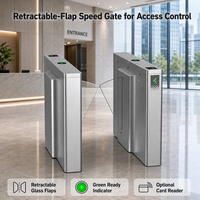 Puerta de Ala Retráctil Automática Directa de Fábrica con Integración Opcional de Control de Acceso en la Entrada de la Estación de Metro