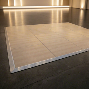 Pista de Baile Blanca Brillante de 4'*4' (1m*1m) para Interiores/Exteriores, para Bodas y Fiestas, Decoración de Eventos - Product Image 1