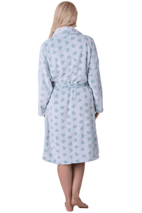 <span class=keywords><strong>Accappatoio</strong></span> Invernale da Donna di Lusso <span class=keywords><strong>con</strong></span> Stampa, Maniche Lunghe, Traspirante, ad Asciugatura Rapida, <span class=keywords><strong>con</strong></span> <span class=keywords><strong>Collo</strong></span> <span class=keywords><strong>a</strong></span> <span class=keywords><strong>Scialle</strong></span> e Cintura - Product Image 3