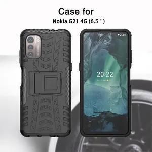 Funda de TPU 2 en 1 con soporte magnético para teléfono móvil, carcasa a prueba de golpes para Nokia G21 4G, nuevo diseño