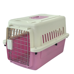 Evcil hayvan taşıyıcı çevre dostu plastik kedi köpek uçuş taşıyıcı durumda klasik tarzı büyük kapasiteli sürdürülebilir PET taşıma kutusu - Product Image 1