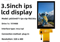 Pantalla Táctil Capacitiva BOE de 3.5 Pulgadas, Interfaz SPI, Resolución 320x480, Brillo 300cd/IC ILI9488