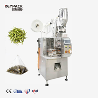 Machine d'emballage automatique de sachets de thé en pyramide VFFS, machine à sachets triangulaires pour sachets de thé aux herbes, scelleuse de sachets en papier filtre