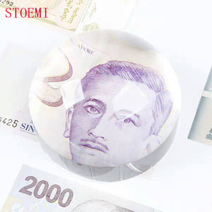 STOEMI 6909 115mm 3X kristal bening akrilik PMMA tanpa bingkai Desktop tanpa bingkai kubah Cabochons kaca pembesar - Product Image 4