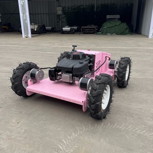 Tosaerba Compatto Rosa Leggero con Ruote per Giardino e Campo, Tosaerba Telecomandato - Product Image 3