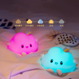 Đèn Ngủ Silica Gel Đám Mây Là Một Món Quà Sáng Tạo Cho Các Bà Mẹ Và Trẻ Em Với Đèn Ngủ Nhiều Màu Sắc Trong Phòng Ngủ Của Chúng - Product Image 5