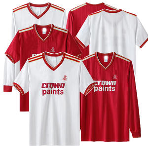 Camisetas de Fútbol Clásicas Británicas Vintage de 1985-87, Impresas por Transferencia de Calor, de Secado Rápido, Personalizadas, con Cuello Alto, 100% - Product Image 1