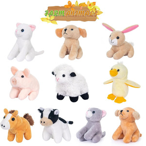 B243 animales de granja de <span class=keywords><strong>peluche</strong></span> juguetes Paquete de <span class=keywords><strong>peluche</strong></span> lindo pequeño a granel felpa niños gato perro Pato conejo <span class=keywords><strong>cerdo</strong></span> oveja <span class=keywords><strong>vaca</strong></span> caballo juguetes Mini felpa - Product Image 2