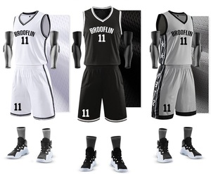 Maillots de basket-ball en gros, légers, élastiques, respirants, en polyester, technique de sublimation, fabricants d'uniformes de basket-ball - Product Image 4