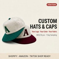 Gorra de Béisbol Personalizada de 5 Paneles con Visera Ancha de Lana de 2 Tonos, Bordado 3D en Relieve, Estilo Deportivo Casual para Hombre, Ajustable, Sin Estructura