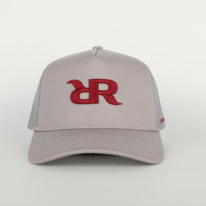 Haute qualité coton personnalisé 5 panneaux casquettes de camionneur sportif extérieur maille chapeau dessiné à la main océan arcs motif mode-avant broderie - Product Image 2