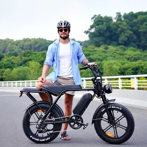 OUXI v8 Fett E-Bike Doppel batterie in EU USA Lager 20 Zoll Elektro fahrräder Voll federung Fett Reifen Fahrrad