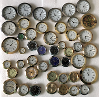 Inserts de montre de 36 mm, lunette dorée, cadran blanc, chiffres arabes, petite taille, mini inserts de montre en métal, adaptés aux montres.