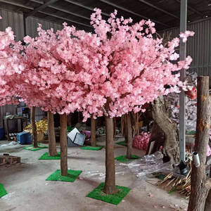 تخصيص الزخرفية الحرير الاصطناعي قوس الأزهار ساكورا شجرة أزهار الكرز أشجار زهرة الديكور فو شجرة الزفاف - Product Image 2