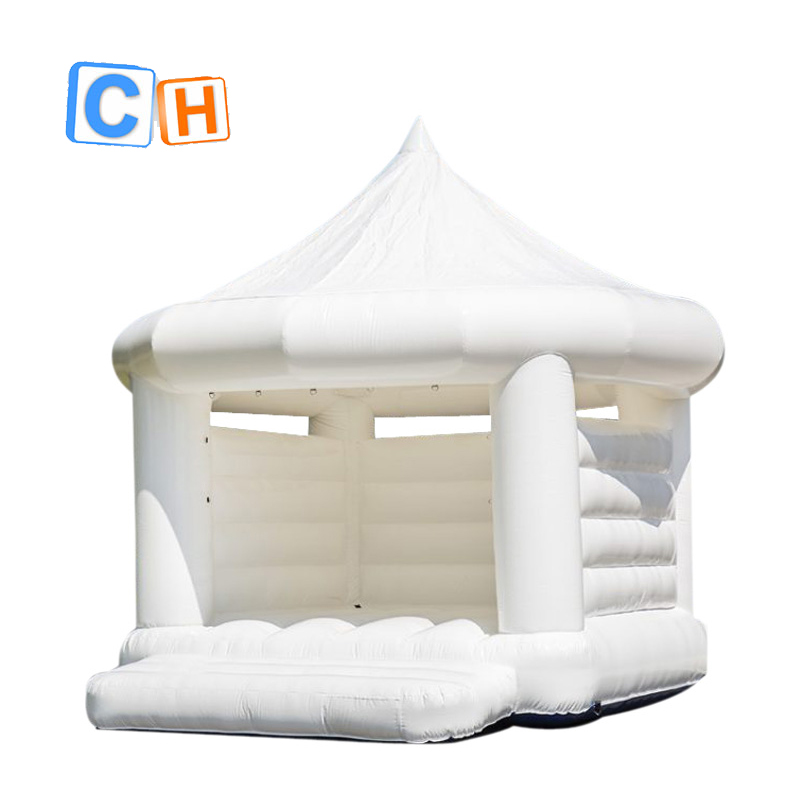 Коммерческие взрослые дети Надувной белый Свадьба надувной замок/прыгающий дом для продажи