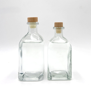 200ml 500ml Mini Fruit Vin Bouteille En Verre Super Flint Verre Whisky Vodka Vide Bouteille En Verre <span class=keywords><strong>Prix</strong></span> avec Liège - Product Image 4