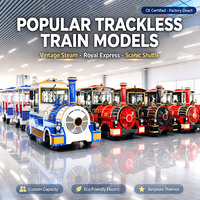 Train touristique sans rails de 42 places, diesel et électrique, type Dotto, pour parc d'attractions, du meilleur fabricant, à vendre