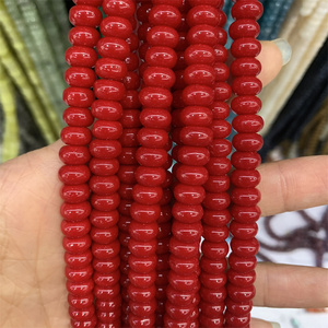 Cuentas de piedra redondas Hui Rui de 5*8mm, gemas naturales, cuentas sueltas de piedra Heishi Abacus natural para hacer collares DIY - Product Image 3