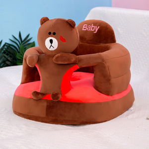 Ours Panda bébé apprendre à s'asseoir canapé avec dossier siège en <span class=keywords><strong>peluche</strong></span> jouet Anti-goutte apprendre à s'asseoir canapé dessin animé <span class=keywords><strong>chaise</strong></span> assise pour enfants - Product Image 2