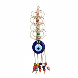 Evil Eye Macramé Ornement Roman & Creative 28x5cm Décoration de la maison - Product Image 2