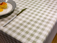 Nappe imperméable en lin de haute qualité, nappe en Polyester pour la salle à manger