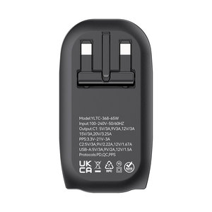 Enchufe plegable de carga rápida GaN de 65W con suministro de energía del compatible con <span class=keywords><strong>Notebook</strong></span> <span class=keywords><strong>iPhone</strong></span> Samsung - Product Image 5