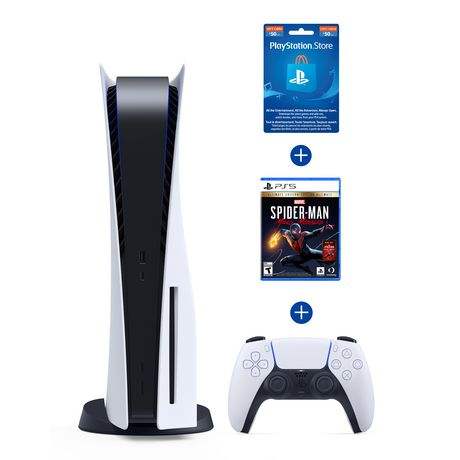 Original Play Station5 สําหรับ-PS5 บลูเรย์ดิสก์เอดชันคอนโซล + ชุดหูฟัง - เกมคอนโซล + จัดส่งฟรี