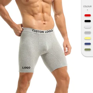 Maxesc OEM ODM Custom Boxer Slips für Männer Bermuda Masculina Long Legs Cotton Boxer Briefs