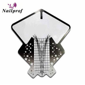 Nailprof. Big Size Nail Forma e di Arte Del Chiodo Francese Acrilico UV Gel Tips Extension Builder Forma e Acyrlic Nails Fabbricazione della Carta - Product Image 2