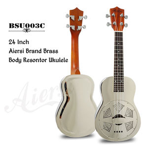 <span class=keywords><strong>Ukelele</strong></span> Resonador de Latón de 23 Pulgadas, Marca <span class=keywords><strong>Aiersi</strong></span>, Cuerpo de Metal, Pequeña Guitarra Hawaiana, Instrumentos Musicales - Product Image 2
