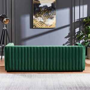 Sofá de tela vintage Pequeño Libro Rojo sala de estar doble tres verde <span class=keywords><strong>oliva</strong></span> luz lujo hebilla doble sofá casual personalizado - Product Image 3