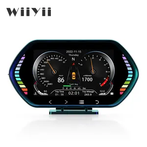 Head-Up Display OBD2 with GPS LED Color HUD C3 Speed Warning Speedometer