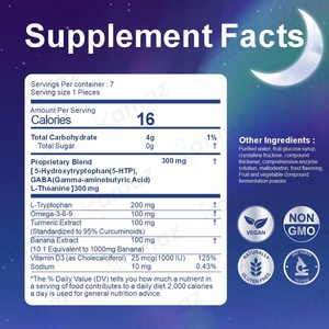 Suplemento Herbal <span class=keywords><strong>para</strong></span> la Relajación Nocturna Amaz, Gelatina <span class=keywords><strong>para</strong></span> <span class=keywords><strong>Dormir</strong></span> con Sabor a Frutas, con Extracto <span class=keywords><strong>de</strong></span> Cúrcuma y Vitamina D3 <span class=keywords><strong>para</strong></span> un Sueño Reparador - Product Image 2