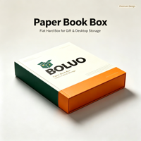 Boîte à livre en papier personnalisée, boîte cadeau rigide en papier, emballage cadeau
