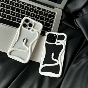 Étui de téléphone portable de luxe galvanisé 3D Snake Street Fashion pour iPhone 16 15 14 13 12 11 Pro MAX Ladies Mobile Cover - Product Image 6