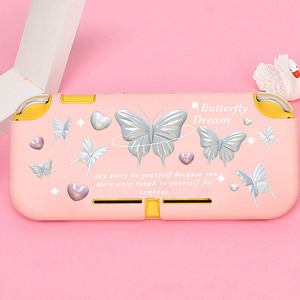 3D bướm trường hợp thích hợp cho chuyển đổi <span class=keywords><strong>Lite</strong></span> giao diện điều khiển Vỏ chống sốc điều khiển Bìa nstpu theo chủ đề vỏ đầy màu sắc - Product Image 3