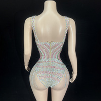 Novance Y5612 Vêtements de mode haut de gamme pour femmes, boutique de luxe, combinaison de soirée pour femmes, ornée de perles et de pompons, vêtements de scène et de danse, jazz