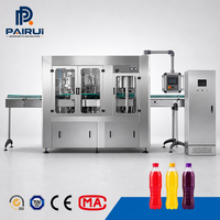 Machine de remplissage automatique de boissons gazeuses directe usine, ligne de production de remplissage de liquides pour bouteilles PET circulaires ou carrées