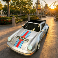 Voiture électrique pour enfants Martini Racing Classic Sports Car, 2500W, alimentée par batterie, véhicule pour enfants, parc d'attractions, vente en gros