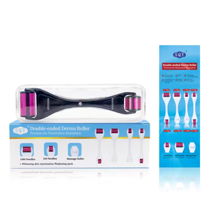 Rouleau <span class=keywords><strong>Derma</strong></span> à Micro-aiguilles 2 en 1 avec Rouleau en Jade et Acier Inoxydable ABS pour Soins de la Peau - Product Image 2