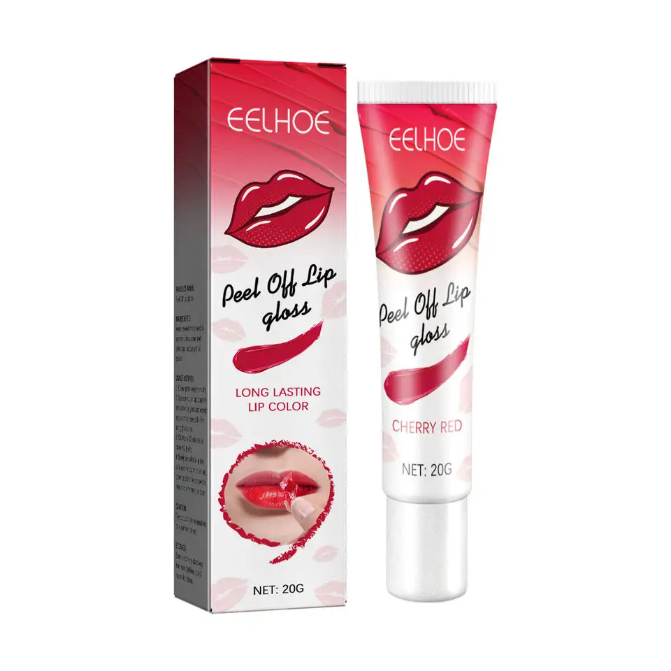 Factory Custom Logo Peel Off Liquid Lipstick Tattoo Waterproof Long Lasting Lint Mask Makeup Matte Lip gloss Lips Makeup Tools