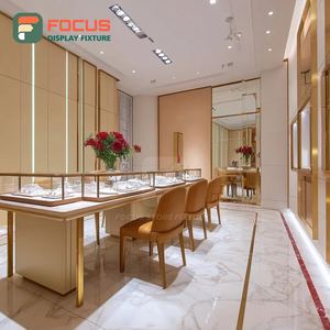 Luxury Jewelry Retail Showcase System Laminated Finish Brand Store Display Counter - Product Image 6