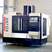 Centre d'usinage 3 axes haute précision XH7124, centre d'usinage CNC, fraiseuse CNC pour aluminium, machine de fraisage pour métal