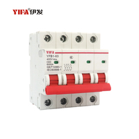 Disjoncteurs miniatures NBL7-63 certifiés CE IEC CHYT (MCB) pour l'énergie solaire PV 6kA Capacité de rupture BCD Courbe C Cuivre PA66